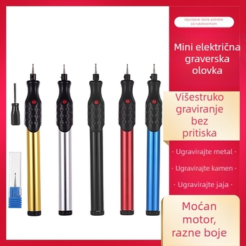 Mini električni gravirajući pisac za skulpturu — gravira na staklo, metal, kamen i drvo; Marka Star; 220–280V