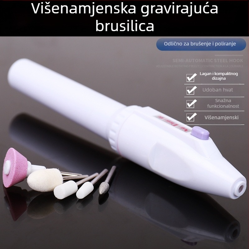 Mini ručna električna brusilica za njegu noktiju, dentalnu njegu, poliranje jade, bušenje i graviranje — 5V napajanje, 3C certifikat 2025180706064907