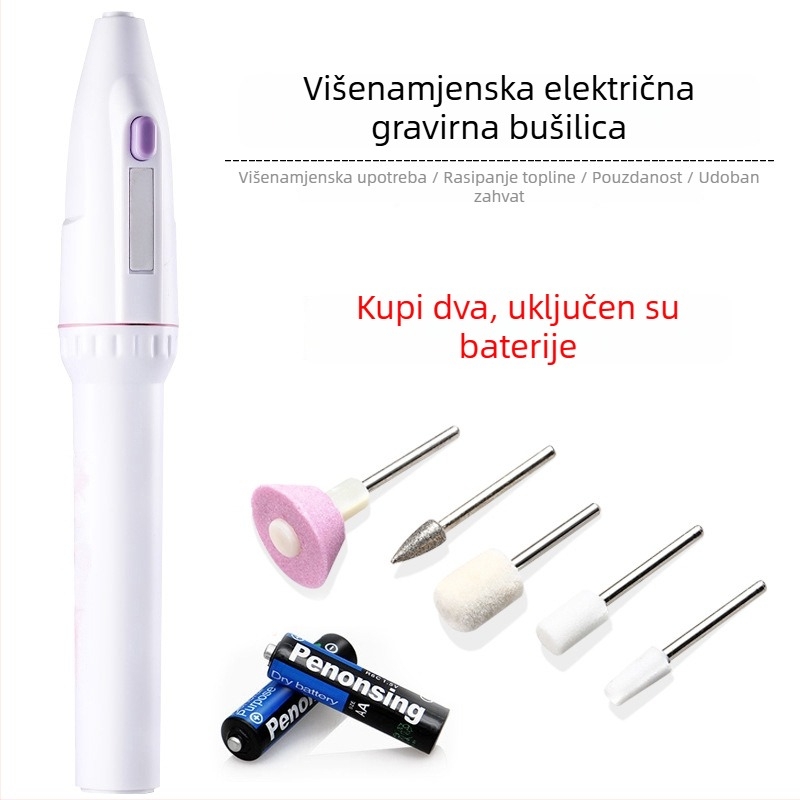 Mini ručna električna brusilica za njegu noktiju, dentalnu njegu, poliranje jade, bušenje i graviranje — 5V napajanje, 3C certifikat 2025180706064907