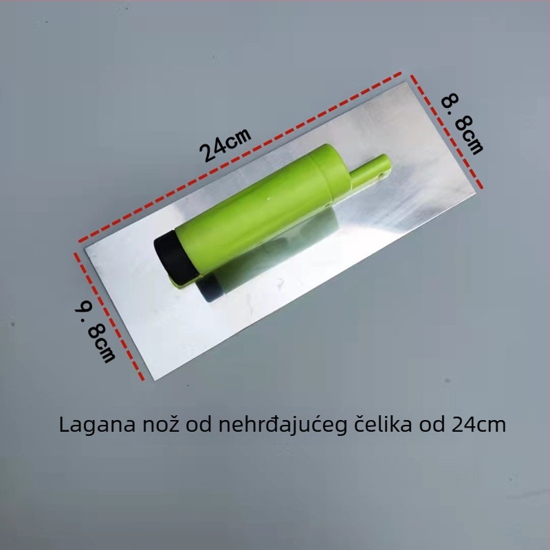 Špatula za žbukanje s plastičnim držalom, nehrđajući čelik, debljina 0,5 mm