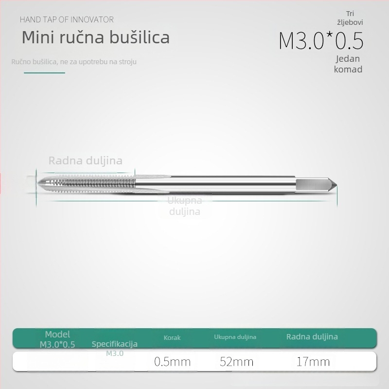 Mini metrički zavrtni set M1, M1.2, M1.4, M1.6, M2.5
