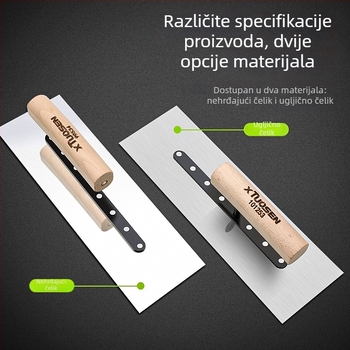 Nerđajući čelična lopatica za žbukanje i izravnavanje zidova, model Flat Knife, marka Topson