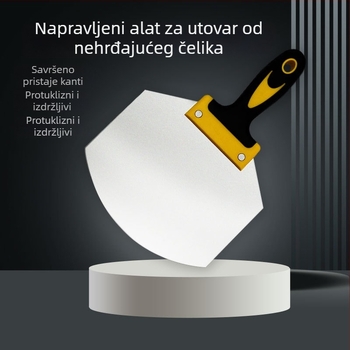 Set alata za žbukanje od nehrđajućeg čelika s lukim oblikom – špahtla i žbukarski alat