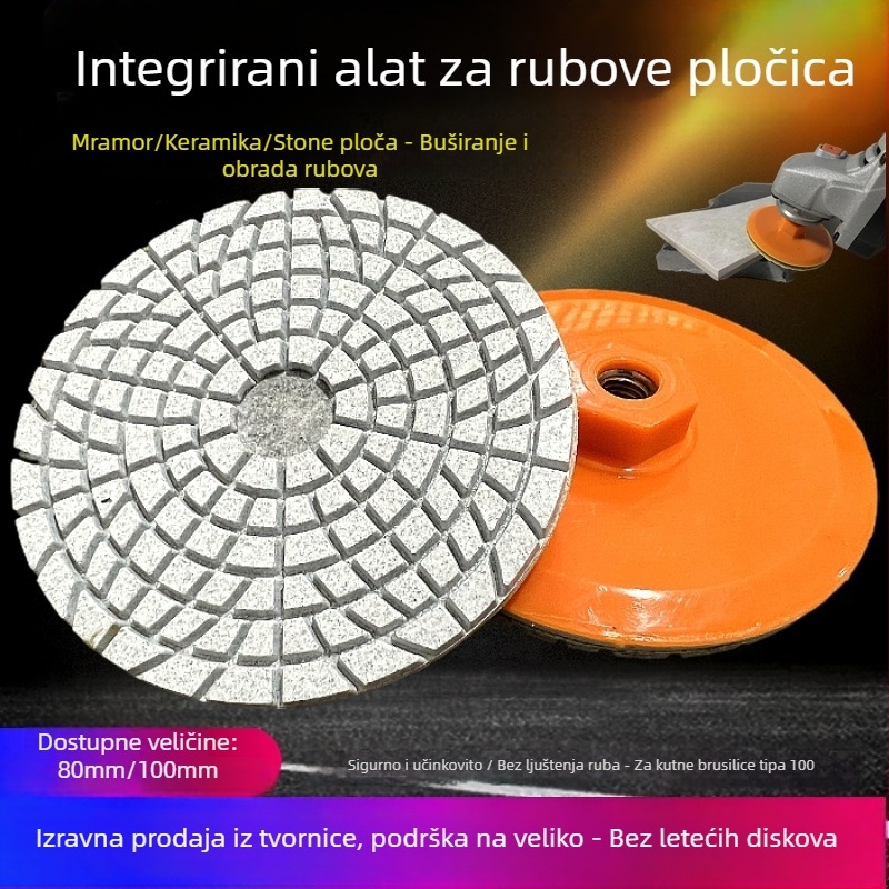 Diamantski ručni blok za poliranje - elektroplatirani dijamantni abraziv za rubove i brušenje keramičkih pločica - GTX