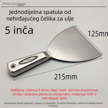 Glettvas od nehrđajućeg čelika, monoblok konstrukcija, debela, visokokvalitetna drška – Chuanyue