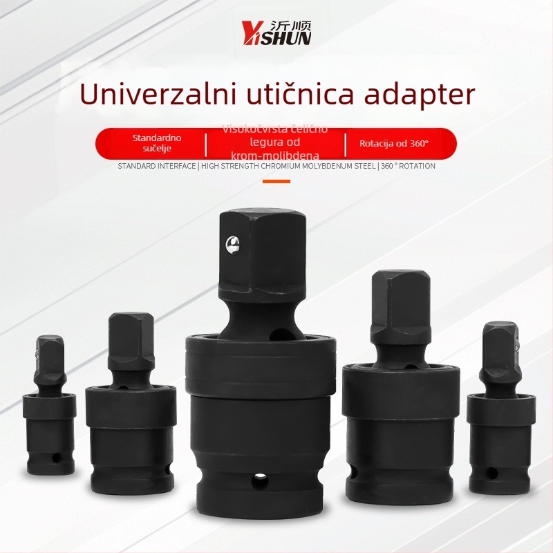 YiShun adapter za udarni ključ – teški skup konverzije za pneumatski i električni odvijač, kvadratni pogon, materijal 40 Chrome, fosfatni završni premaz
