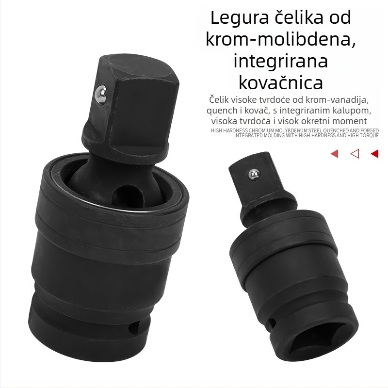 YiShun adapter za udarni ključ – teški skup konverzije za pneumatski i električni odvijač, kvadratni pogon, materijal 40 Chrome, fosfatni završni premaz