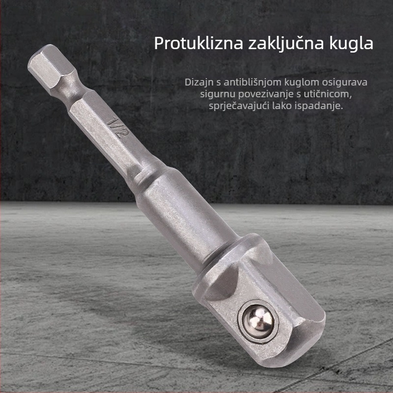 Topson Adapter za električnu bušilicu i odvijač, spojni štap, 3/8 adapter glava, visoko ugljična čelična