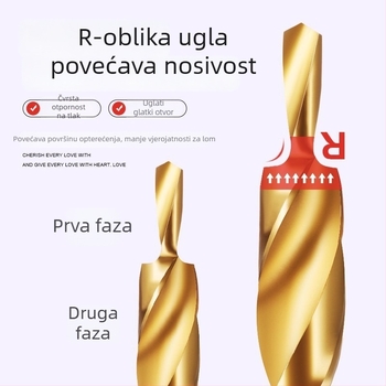 Titlovi ne mogu biti završeni: nedostaju specifične engleske tehničke karakteristike. Na temelju dostupnih podataka: HSS krokno bušilica s šesterokutnim držačem za drvo.