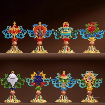 Set Osam Srećnih Blaga – Kinjski Stil, Strojna Izrada, Broj Proizvoda 1010172561