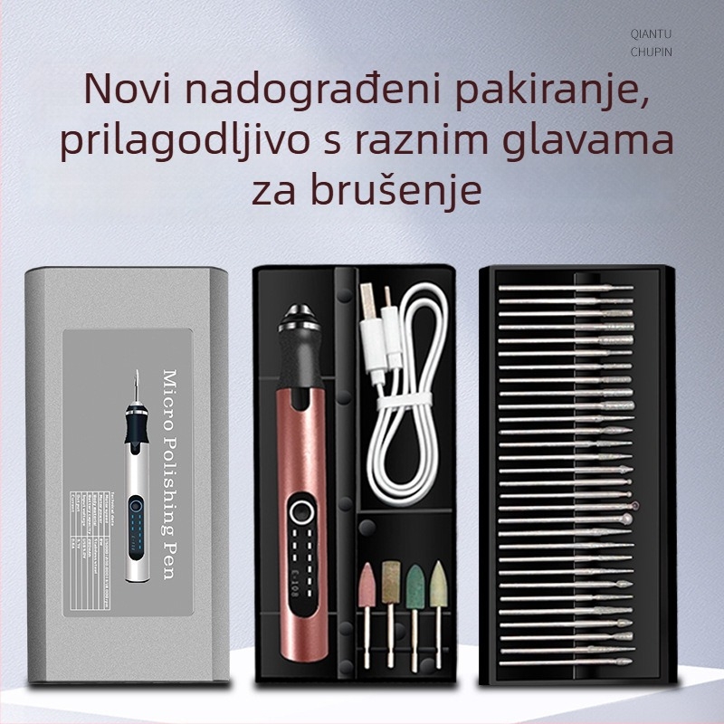 Električno pero za manikuru - bušenje i brušenje — graviranje, poliranje, rezanje — punjiva litijska baterija, 20000 RPM, 3,7–5V, Fengyida