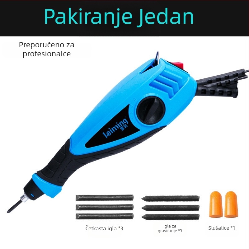 Malo električno gravirajuće pero za drvetarstvo, Tonglei, nehrđajući čelik, punjiva litijeva baterija, napon 50–250 V AC/DC