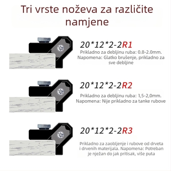 Freza za zaobljene rubove – brušenje rubova, uklanjanje bruhova i zaobljavanje drveta