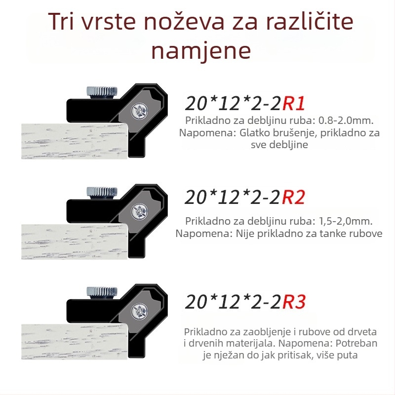 Freza za zaobljene rubove – brušenje rubova, uklanjanje bruhova i zaobljavanje drveta