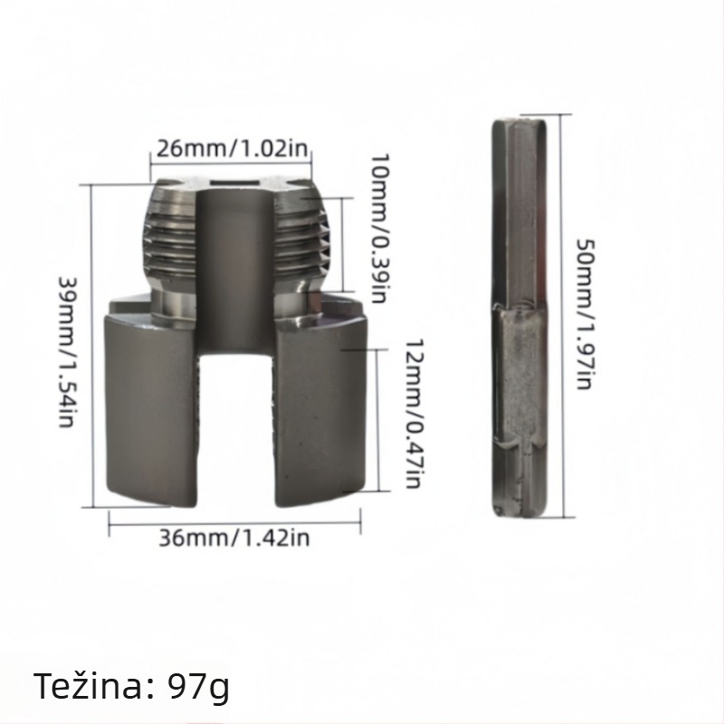 6-dijelni set die i tap za PVC/NPT, ručni, višestruke specifikacije, 60° konusni navoj za cijevi