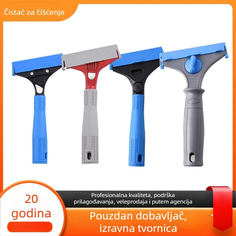 Špachtla za čišćenje mramornih podova i fuge — višenamjenski alat za čišćenje pločica, zidova i stakla; marka Yijialo; materijali: plastika i aluminijska legura; oštrica: plastika