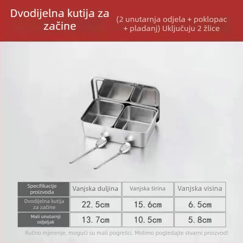Kutija za Ice Powder sastojke, set alata za štand, kutija za začine, mala kutija za sastojke – set za prikaz voćne salate (plastika)