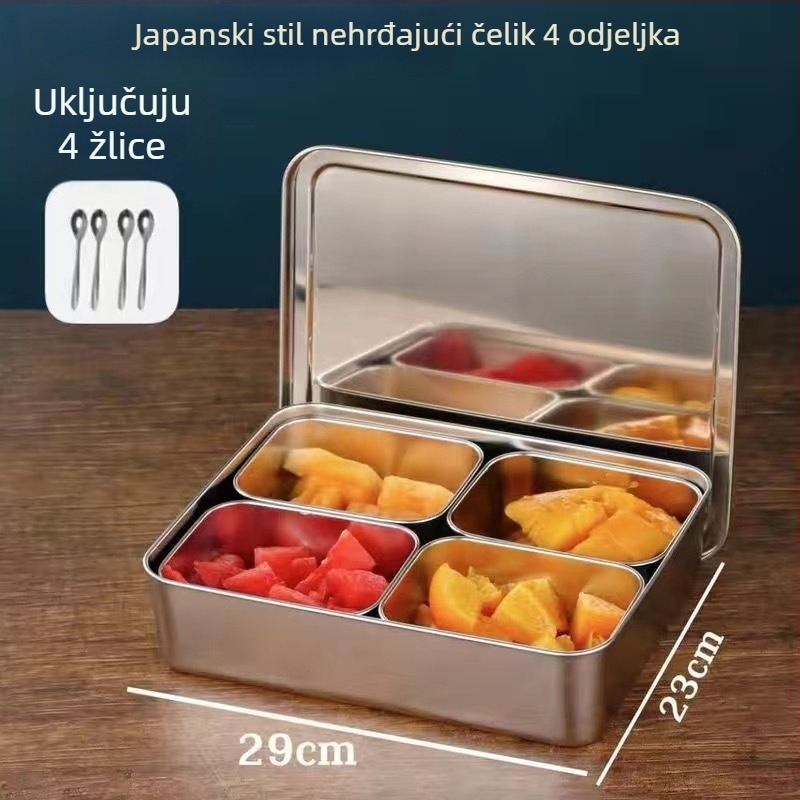 Kutija za Ice Powder sastojke, set alata za štand, kutija za začine, mala kutija za sastojke – set za prikaz voćne salate (plastika)