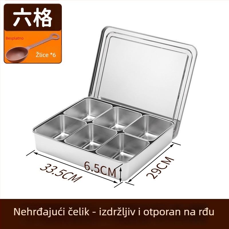 Kutija za Ice Powder sastojke, set alata za štand, kutija za začine, mala kutija za sastojke – set za prikaz voćne salate (plastika)