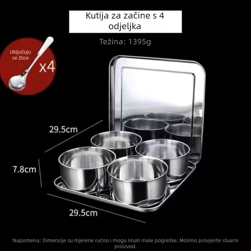 Kutija za Ice Powder sastojke, set alata za štand, kutija za začine, mala kutija za sastojke – set za prikaz voćne salate (plastika)