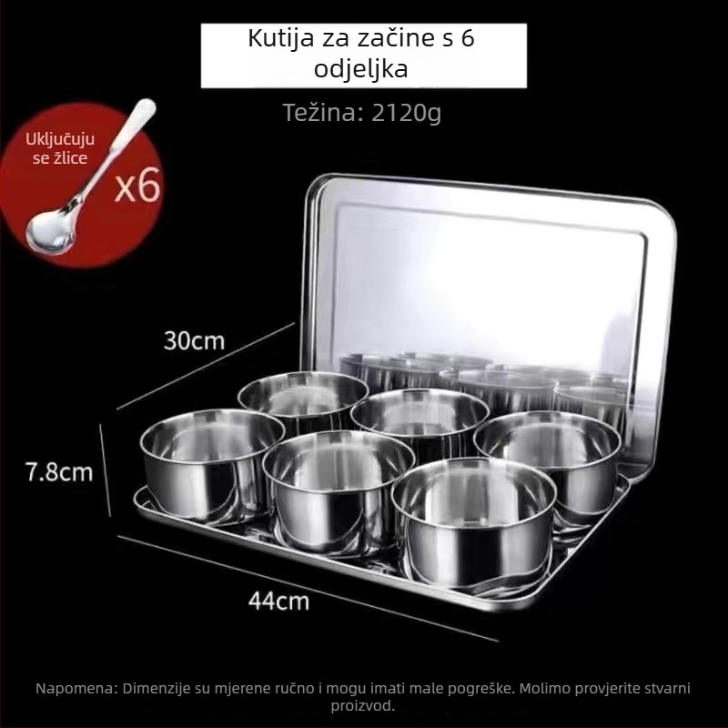 Kutija za Ice Powder sastojke, set alata za štand, kutija za začine, mala kutija za sastojke – set za prikaz voćne salate (plastika)