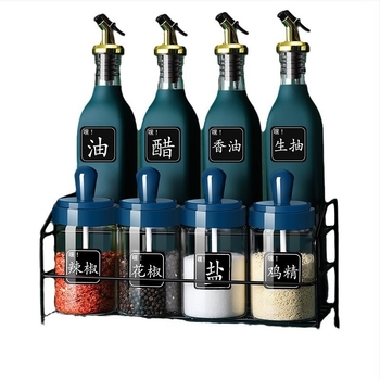 Jingda stakleni set za začine – suvremeni minimalistički stil, posude za tekuće začine, s otisnutim logom, mogućnost prilagodbe.