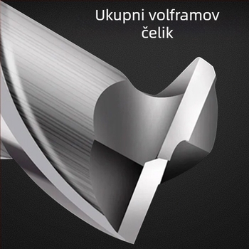 Koncna freza, dvostrano oštra volframov čelična freza za obradu drveta, akril, PVC i MDF, kompatibilna s strojevima za glodanje, marka Saitool