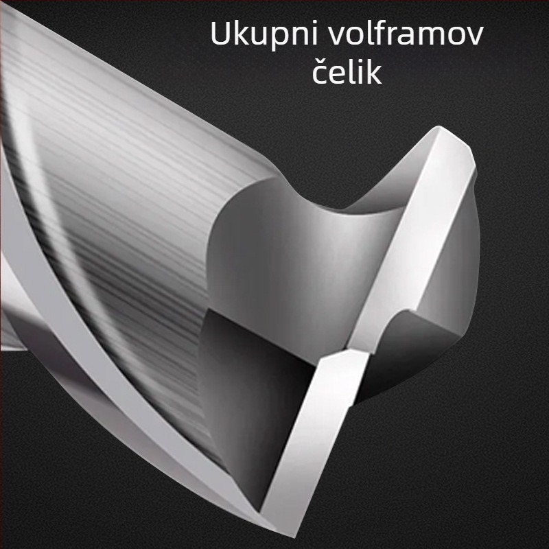Koncna freza, dvostrano oštra volframov čelična freza za obradu drveta, akril, PVC i MDF, kompatibilna s strojevima za glodanje, marka Saitool