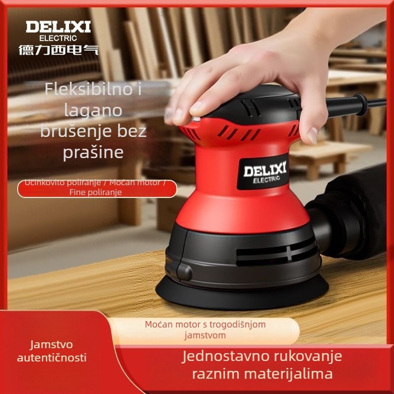 Delixi bez prašine električni brusilica za zidove i drvo – brušenje i gletanje