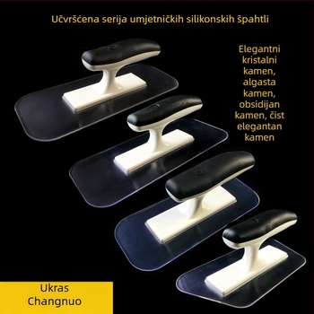 Plastična umjetnička prozirna špatula za struganje boje – ravni nož; Marka High class; Model Flat knife; Materijal Plastika; Primjena Struganje boje