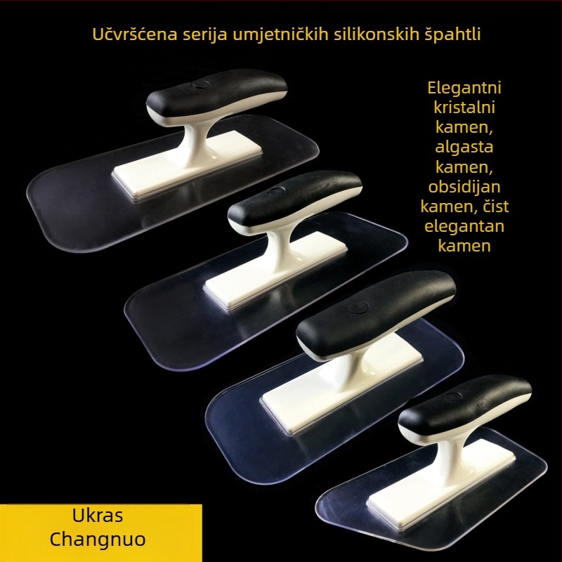 Plastična umjetnička prozirna špatula za struganje boje – ravni nož; Marka High class; Model Flat knife; Materijal Plastika; Primjena Struganje boje