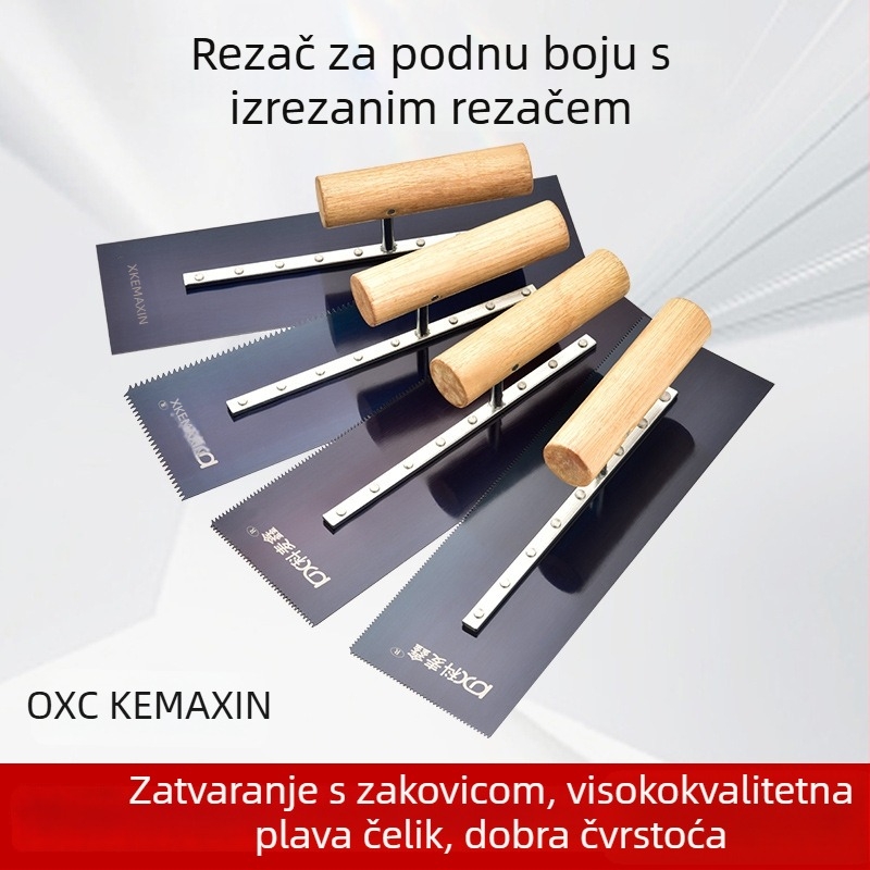 Kemaixin epoks podna špatula s zubom, čelična oštrica za žbukanje