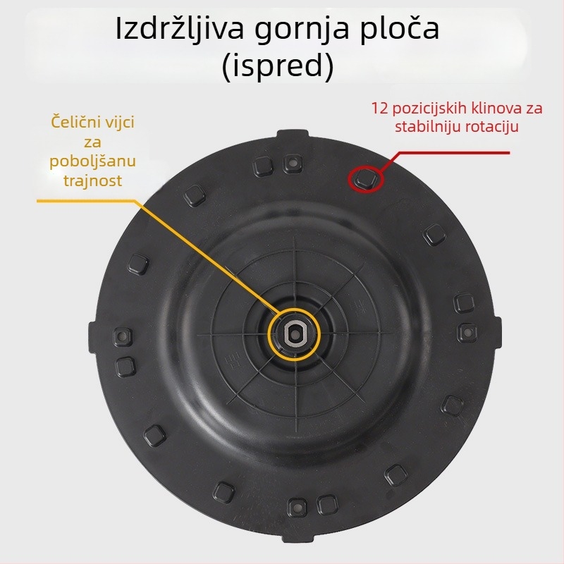 Morino pribor za stroj za poliranje – ojačana univerzalna spojna ploča (Abs+Metal)