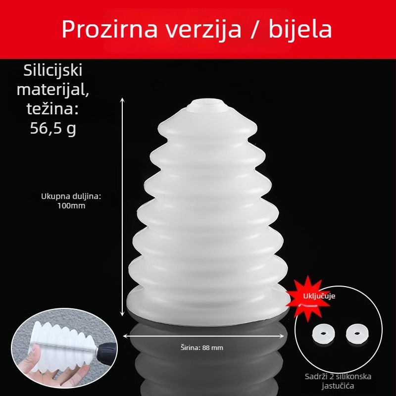 Prozirni štit za prašinu za čekić bušilicu – posuda za prašinu i usisivač prašine (Brand: Neck Strength)