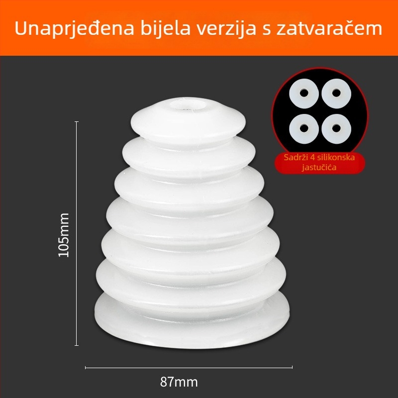 Prozirni štit za prašinu za čekić bušilicu – posuda za prašinu i usisivač prašine (Brand: Neck Strength)
