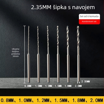 Vijčasti vrtaljka za drvo, produžena duljina, HSS, Unique marka