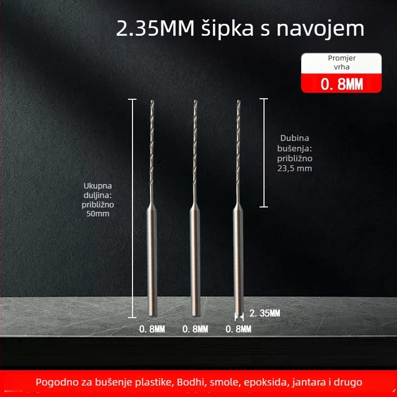 Vijčasti vrtaljka za drvo, produžena duljina, HSS, Unique marka