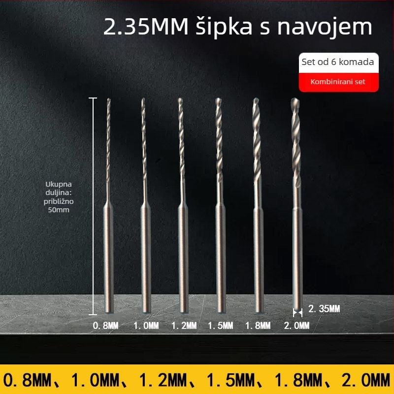 Vijčasti vrtaljka za drvo, produžena duljina, HSS, Unique marka