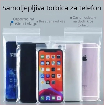 Zhongliang Packaging samouzapečatljiva PE vrećica za dodatke za mobitel — vodootporna i prašinu otporna, jednokratno pakiranje, kompatibilno s dodirnim zaslonom, zatvaranje 10–20 cm
