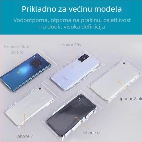 Zhongliang Packaging samouzapečatljiva PE vrećica za dodatke za mobitel — vodootporna i prašinu otporna, jednokratno pakiranje, kompatibilno s dodirnim zaslonom, zatvaranje 10–20 cm