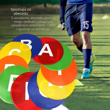 Okružna PVC pločica za nogometni trening – prilagodljiva trenažna pomagala