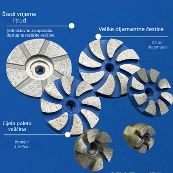 Diamantski disk za kutnu brusilicu, za kamen, cement i beton
