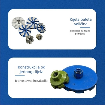 Diamantski disk za kutnu brusilicu, za kamen, cement i beton