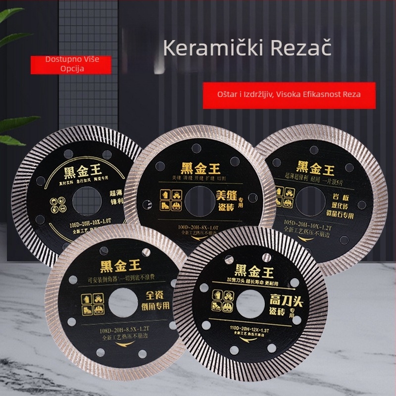 Dijamantni disk za rezanje keramijskih vitrificiranih pločica, alat za fasiranje, mokro i suho rezanje, Haowo