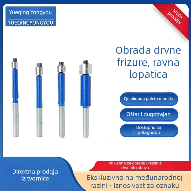 Set dvostrukog ležajnog noža za obradu drveta – ravni nož, frezni nož