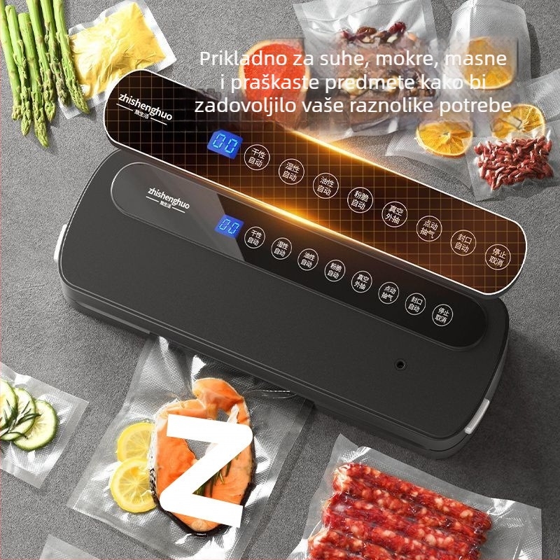 Kućni vakuumski stroj za pakiranje hrane, mokro i suho dvostruka upotreba, plastično brtvljenje