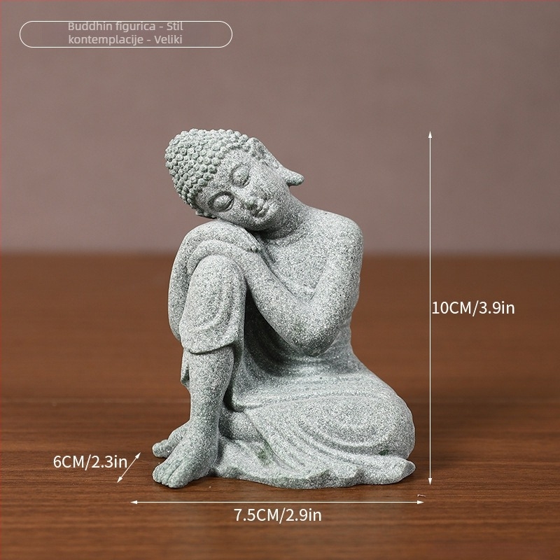 Kamena Buddha statua u stilu Novog Kineskog – Skulptura