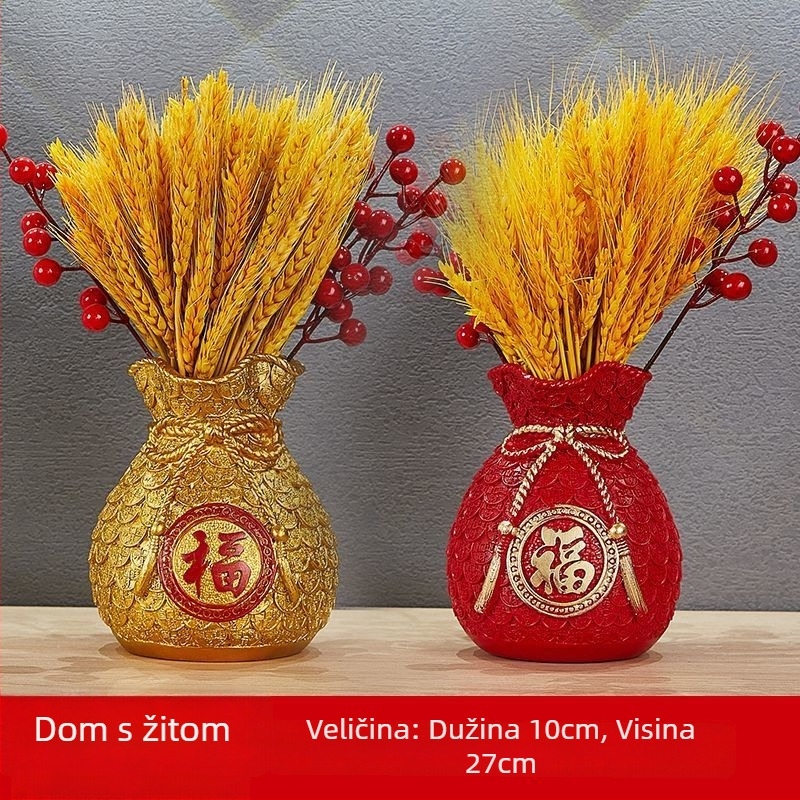 Lanmeo branda dekorativni set za vinsku vitrinu — smola — kineskog stila — injekcijsko oblikovanje — poklon za rođendan