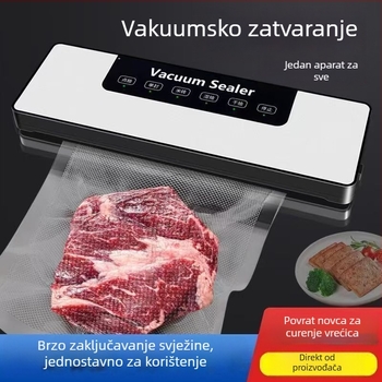 Vakuumski stroj za kućnu upotrebu - automatsko brtvljenje, ABS kućište, plastično brtvljenje, kapacitet ispod 500 ml