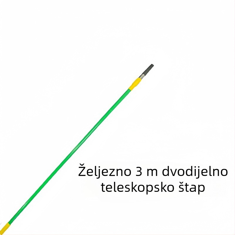 Teleskopski štap za valjkove četke za bojenje, konstrukcija od nehrđajućeg čelika i aluminijske legure, prošireni spojni dizajn